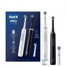 Зубна щітка Oral-B D505.533.3H Pro 3 3900 Black+White Сімейний набір (3 нас. EB50BRX, EB50RX, EB60X)