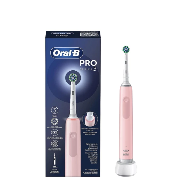 Електрична зубна щітка Oral-B D505.513.3 PRO 3 3000 EB50RX Pink ЄС
