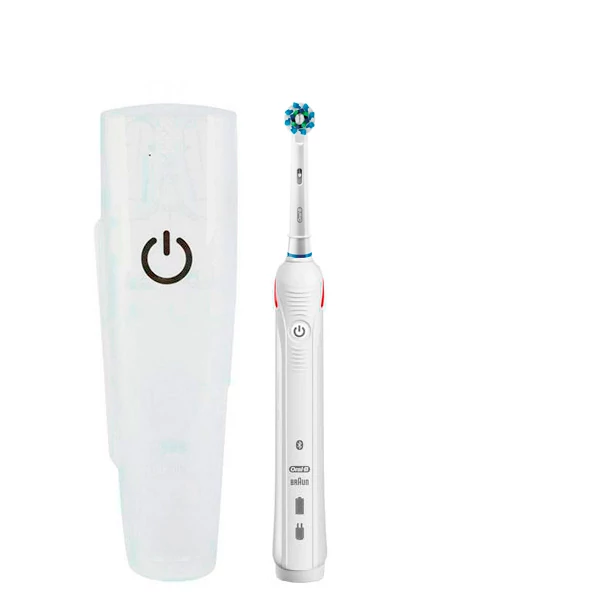 Зубна щітка Oral-B D601 Pro4 5000 Bluetooth Light White + футляр ЄС