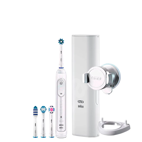 Зубна щітка Oral-B D701.545.6HX White Genius 10000 з Bluetooth + Smart Ring ЄС