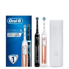 Зубна щітка Oral-B D706 Genius X 20900 Rose Gold + Black зі штучним інтелектом ЄС