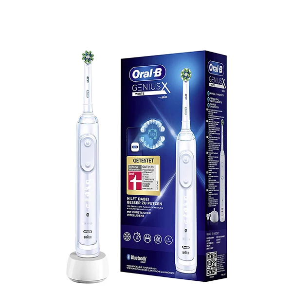 Зубна щітка Oral-B D706.513.6X Genius X 20000 White з Bluetooth ЄС