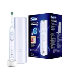 Зубна щітка Oral-B D706.513.6X Genius X 20000 White Bluetooth з футляром ЄС
