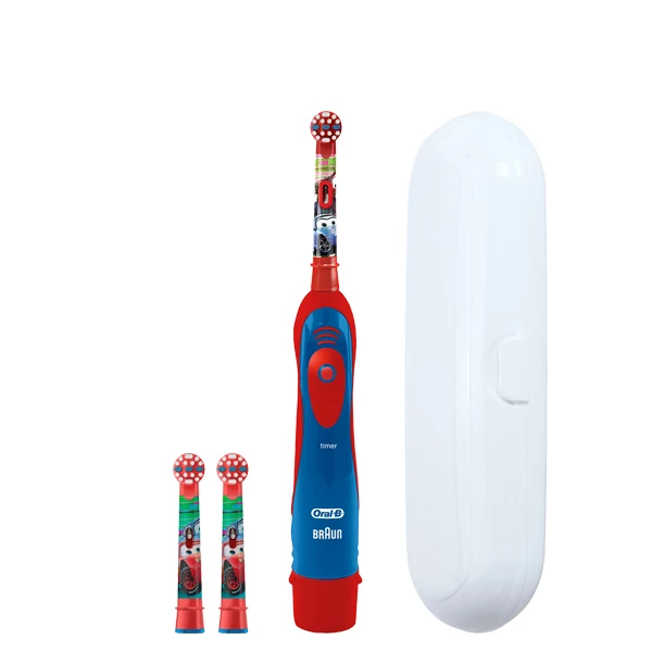 Зубна щітка Oral-B DB4.510.К «Тачки» на батарейках дитяча + 2 нас. з футляром ЄС