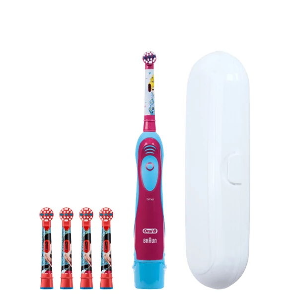 Зубна щітка Oral-B DB4.510.К Принцеса на батарейках дитяча + 4 нас. Міккі з футляром ЄС