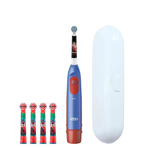 Електрична зубна щітка Oral-B DB5 Extra Soft &quot;Тачки&quot; + (4 нас.) та футляр