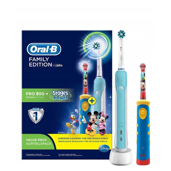 Зубні щітки Oral-B Family Edition PC500 + D10 Міккі ЄС