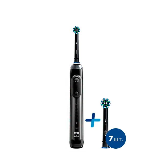 Зубна щітка Oral-B Genius 10000N Design Edition - Cross Action Black light ЄС 8 шт.