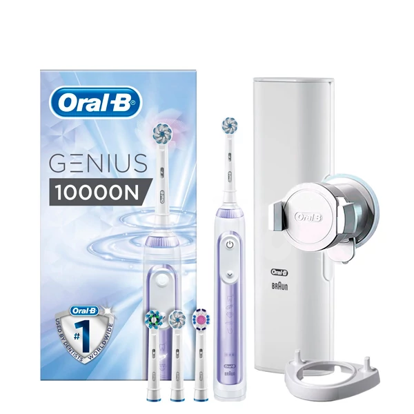 Зубна щітка Oral-B Genius 10000N Violet з функцією Gum Guard Technologie ЄС