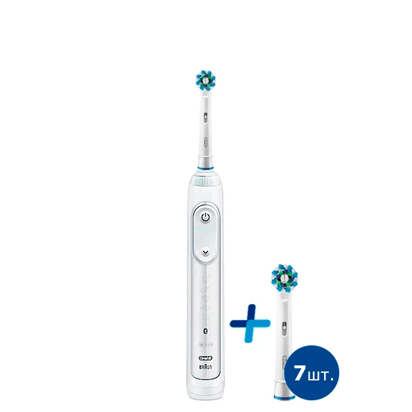 Зубна щітка Oral-B Genius 10000N White - Cross Action light ЄС 8 шт.