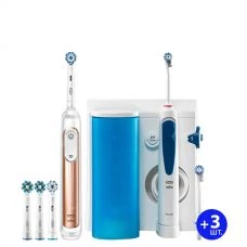 Зубний центр Oral-B OxyJet Genius X 20000N Gold Rose зі штучним інтелектом ЄС