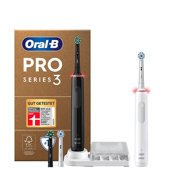 Зубні щітки Oral-B Pro Series 3 D505 Black + White Family Pack Plus Edition