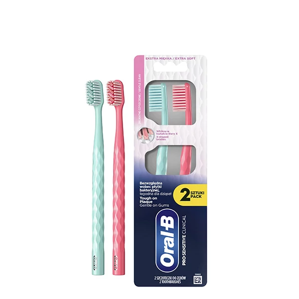 Мануальні зубні щітки Oral-B Pro Sensitive Clinical Extra Soft (2 шт.) ЄС