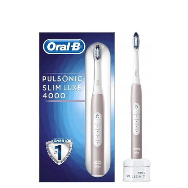 Звукова зубна щітка Oral-B Pulsonic 4000 Slim Luxe Gold Rose