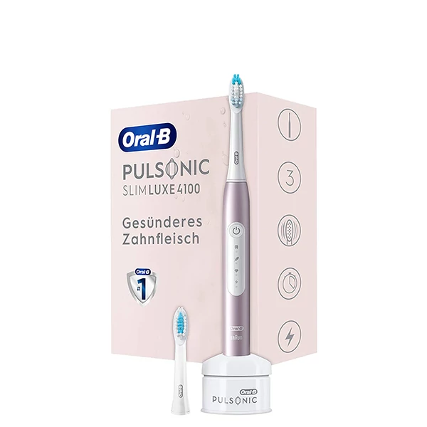 Звукова зубна щітка Oral-B Pulsonic Slim Luxe 4100 Pink Gold ЄС