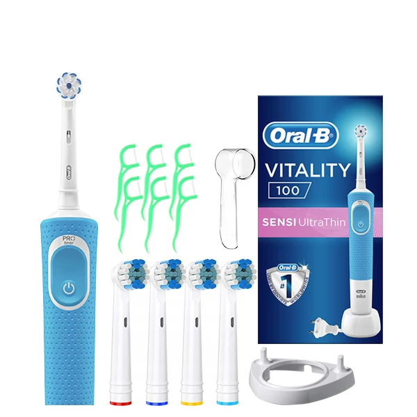 Зубна щітка Oral-B Vitality 100 Blue Special Edition з ріжком ЄС