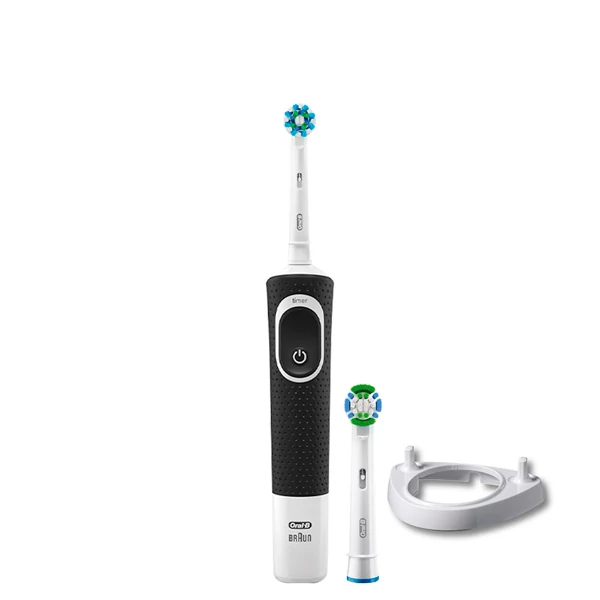 Зубна щітка Oral-B Vitality 100 Cross Action Black 2 нас. + Підставка ріжок ЄС