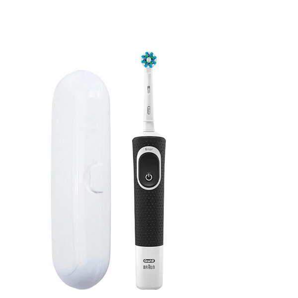 Зубна щітка Oral-B Vitality 100 Cross Action Black + Футляр білий ЄС
