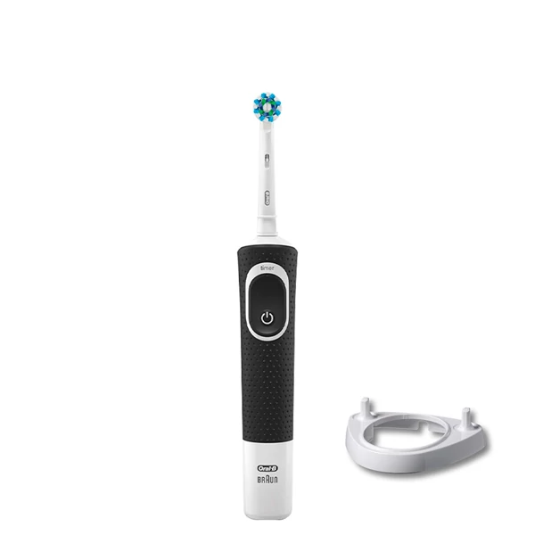 Зубна щітка Oral-B Vitality 100 Cross Action Black + Підставка ріжок ЄС