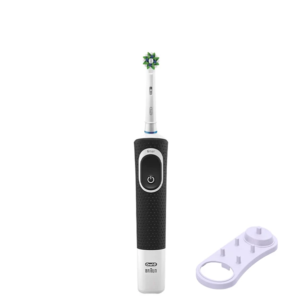 Зубна щітка Oral-B Vitality 100 Cross Action CleanMaximiser Black + Підставка