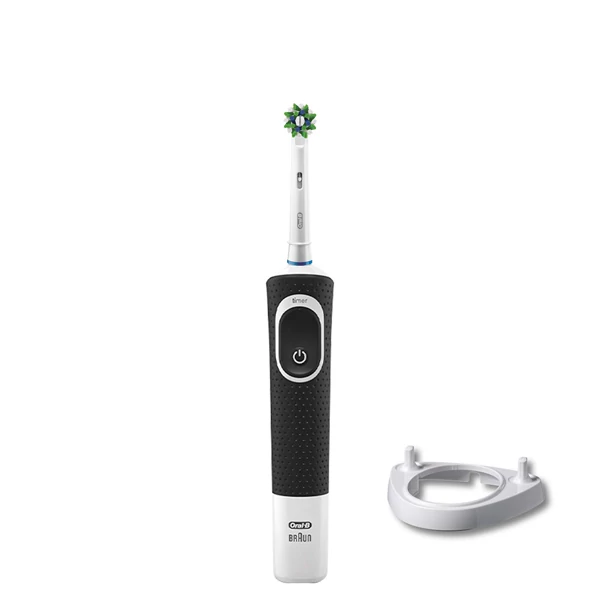 Зубна щітка Oral-B Vitality 100 Cross Action CleanMaximiser Black + Підставка ріжок ЄС