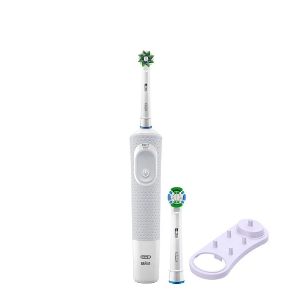 Електрична зубна щітка Oral-B Vitality 100 Cross Action CleanMaximiser White 2 нас. + Підставка