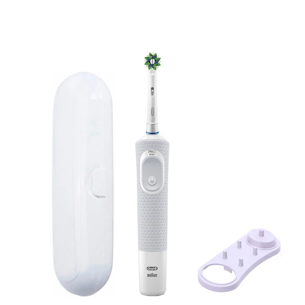 Електрична зубна щітка Oral-B Vitality 100 Cross Action CleanMaximiser White підставка + Футляр білий