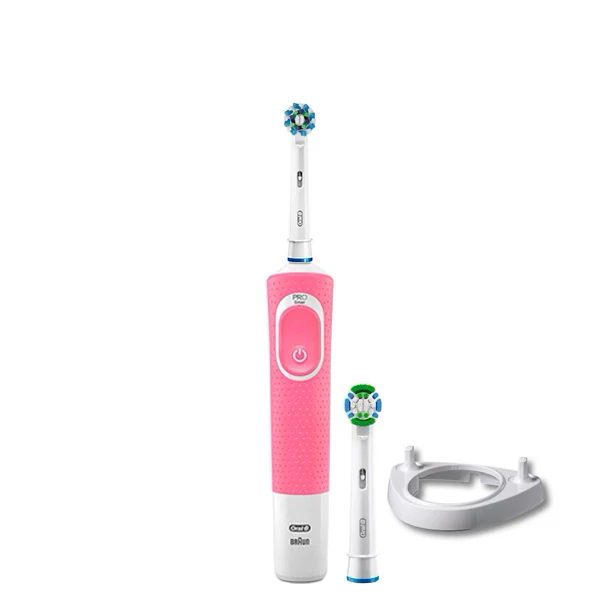 Зубна щітка Oral-B Vitality 100 Cross Action Pink 2 нас. + Підставка ріжок ЄС