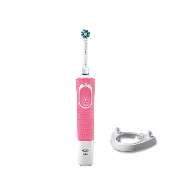 Зубна щітка Oral-B Vitality 100 Cross Action Pink + Підставка ріжок ЄС