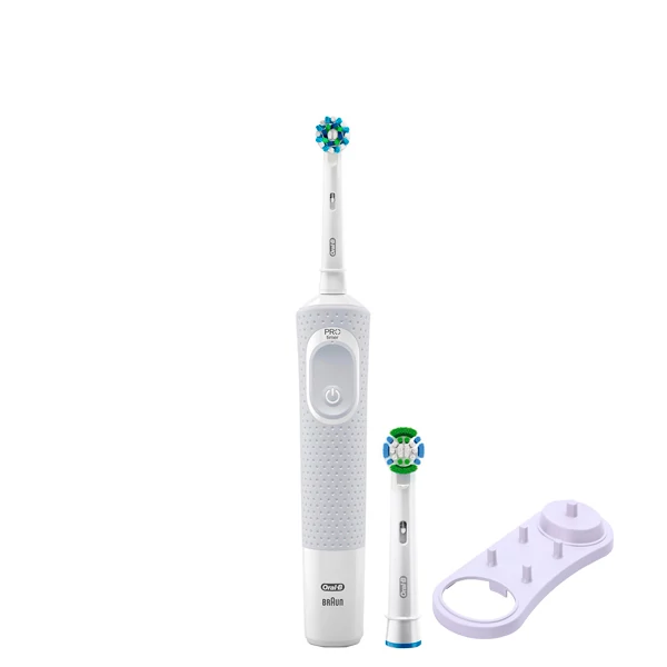 Зубна щітка Oral-B Vitality 100 Cross Action White 2 нас. + Підставка