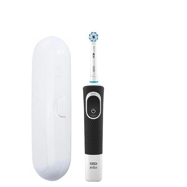 Зубна щітка Oral-B Vitality 100 Junior 6+ Black + футляр білий ЄС