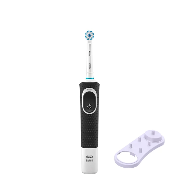 Зубна щітка Oral-B D100 Junior 6+ Black + підставка