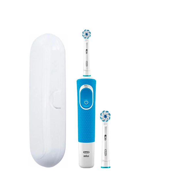 Зубна щітка Oral-B D100 Junior 6+ Blue 2 насадки + футляр ЄС