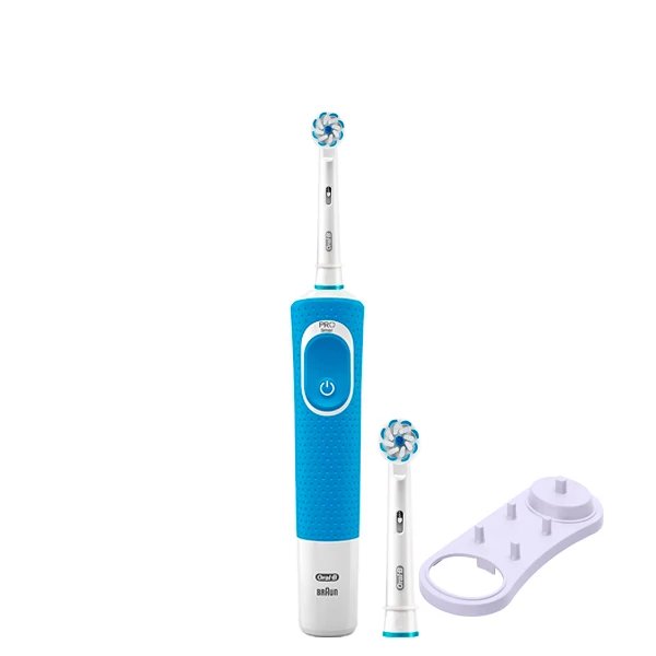 Зубна щітка Oral-B D100 Junior 6+ Blue 2 насадки + підставка