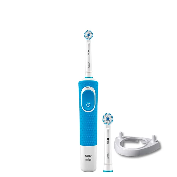 Зубна щітка Oral-B D100 Junior 6+ Blue 2 насадки + підставка ЄС