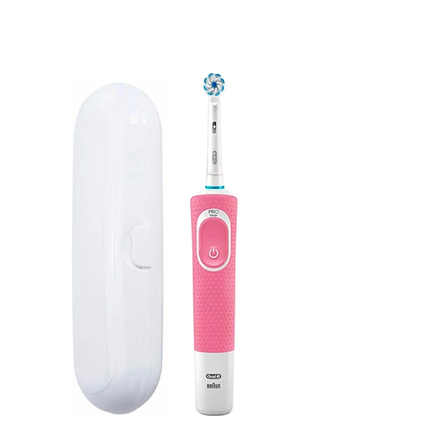 Зубна щітка Oral-B Vitality 100 Junior 6+ Pink + футляр білий ЄС