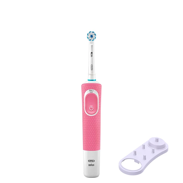 Зубна щітка Oral-B D100 Junior 6+ Pink + підставка