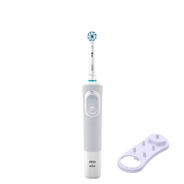 Зубна щітка Oral-B D100 Junior 6+ White + підставка