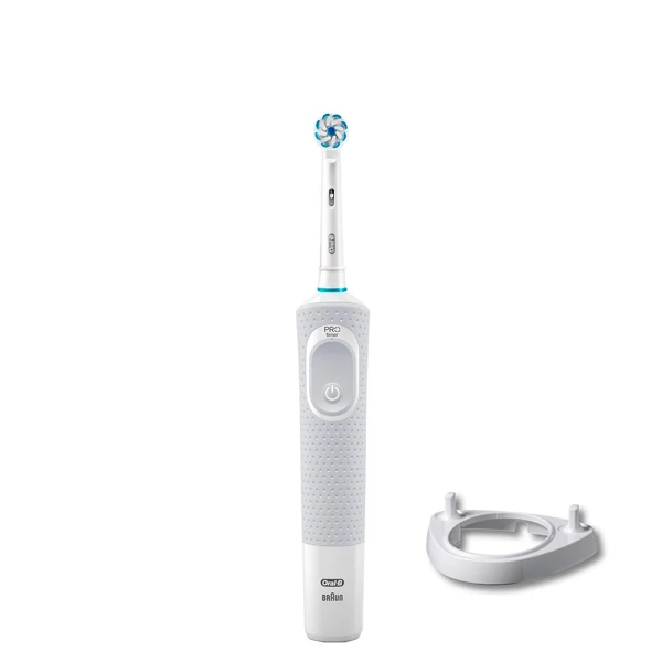 Зубна щітка Oral-B D100 Junior 6+ White + підставка ріжок ЄС