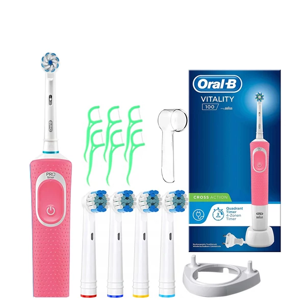 Зубна щітка Oral-B Vitality 100 Pink Special Edition з ріжком ЄС