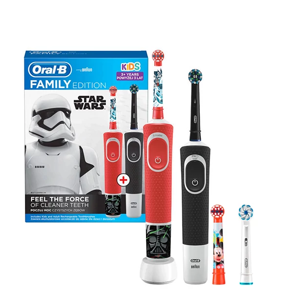 Зубні щітки Oral-B Vitality D100 Kids &quot;Зоряні війни&quot; Family Pack (4 нас.)