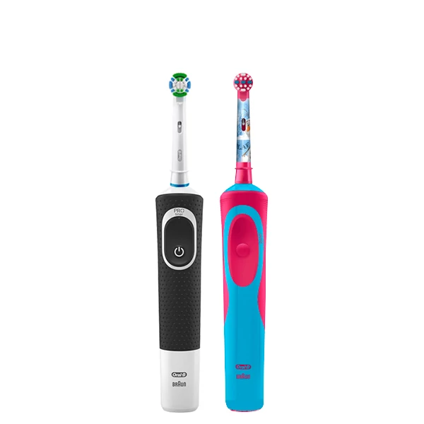 Зубні щітки Oral-B Vitality D100 Precision Clean Black + D12 Frozen ЄС