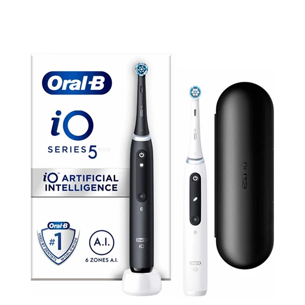 Електричні зубні щітки Oral-B iO 5 Duo Pack Black and White ЄС