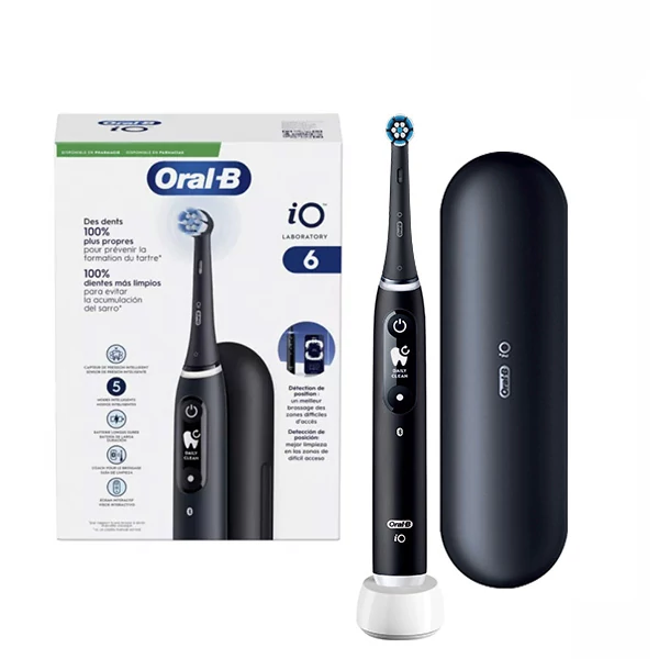 Електрична зубна щітка Oral-B iO 6 (iOM6.2DF6.2K) Laboratory Black ЄС