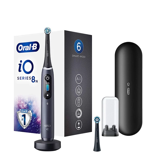 Електрична зубная щітка Oral-B iO 8N (iOM8.2Q2.2BD) Black Onyx