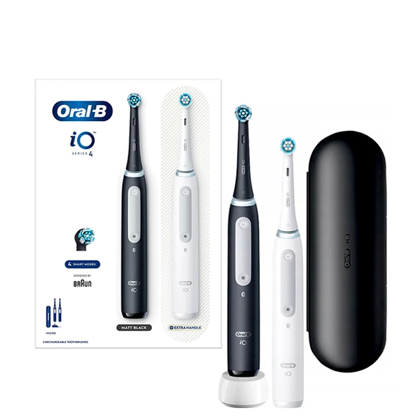 Зубна щітка Oral-B iO 4 (iOG4d.2J6.2K) Black + White Сімейний набір