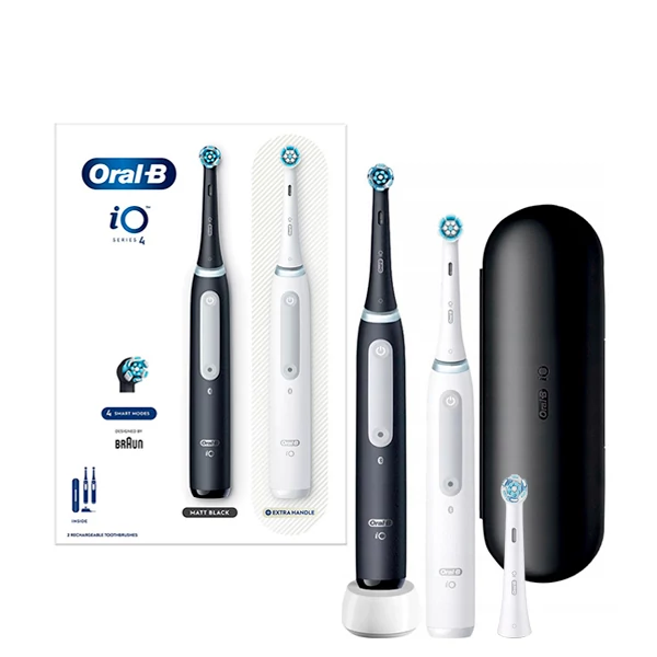 Зубна щітка Oral-B iO 4 (iOG4d.2J6.2K) Black + White Сімейний набір (3 нас.)