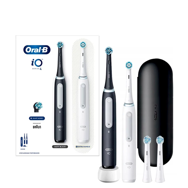 Зубна щітка Oral-B iO 4 (iOG4d.2J6.2K) Black + White Сімейний набір (4 нас.)