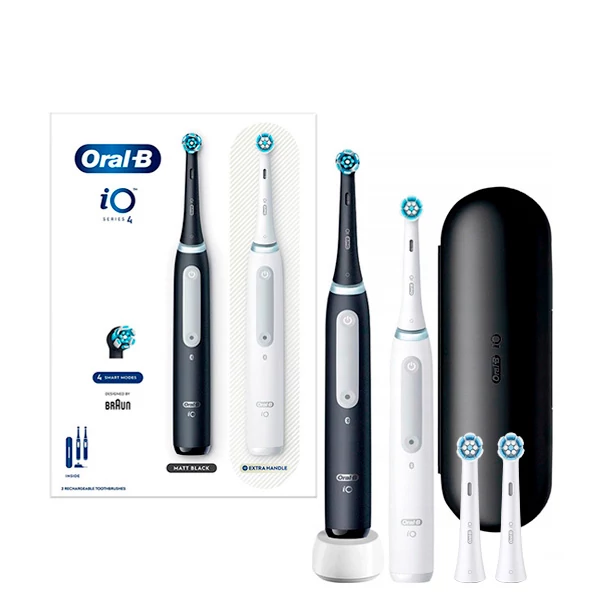 Зубна щітка Oral-B iO 4 (iOG4d.2J6.2K) Black + White Сімейний набір (4 нас.) ЄС