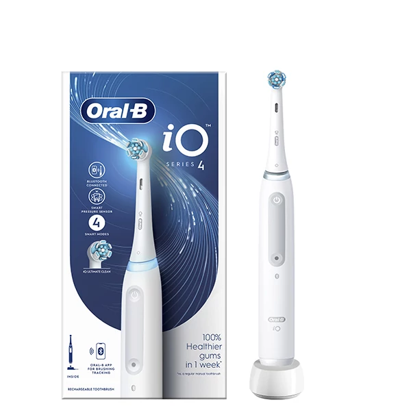Електрична зубна щітка Oral-B iO 4 (iOG4.1A6.0) White з Bluetooth ЄС